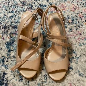 Nude Heeled Sandals